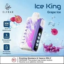 Elf Bar Ice King – Grape Ice – 30,000 Puffs