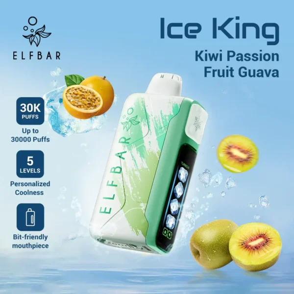 Elf Bar Ice King – Passion Fruit Mango Ice – 30,000 Puffs