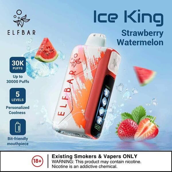 Elf Bar Ice King – Strawberry Watermelon –30k puffs
