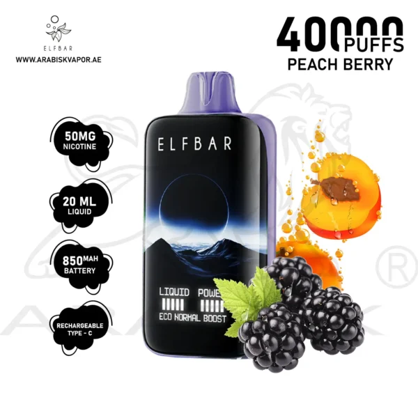 Elf Bar Moon Night – Peach Berry | Disposable Vape India